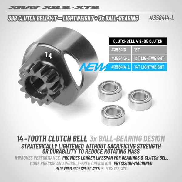 XR-358414-L 3BB Clutch Bell - Lightweight