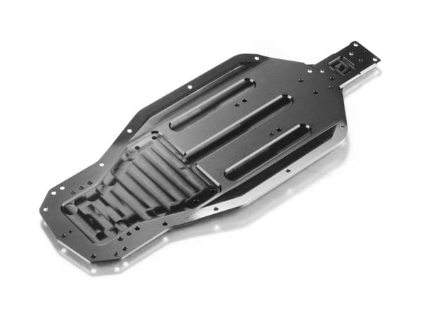 XR-321118 XB2 Alu Chassis w/Bent Sides 2.5mm