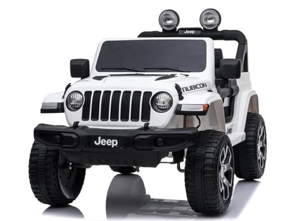 Jeep Wrangler Rubicon 12V elbil, hvit