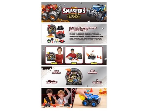 Smashers Smashers Monster Truck Surprise S1 Monster Truck Playset - a surprise car playset