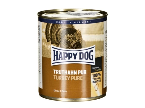 Happy Dog Pure Turkey, Adult, Alla raser, Kalkon, 800 g, Sockerfri, Utan soja