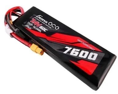 2s  7600mAh - 60C - Gen&#39;s Ace PCM G-Tech XT60