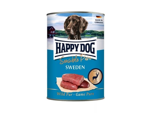 Happy Dog 61080, Voksen, Alle hunderaser, Villsvin, Hjort, Vilt, Viltkjøtt, 400 g, Soya fri