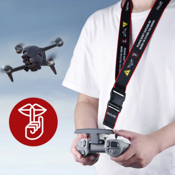INF Lanyard kaulahihna DJI FPV Combolle Musta