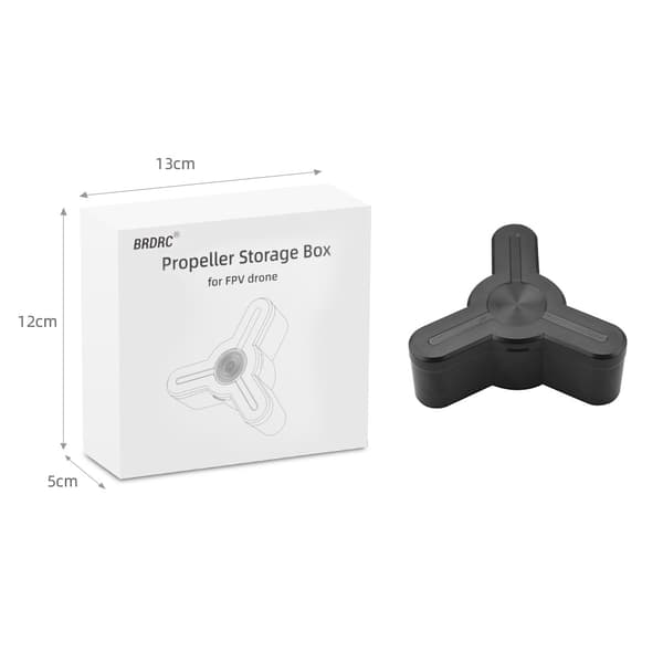 INF Portabelt skyddsfodral för Drönarpropeller för DJI FPV Combo Svart