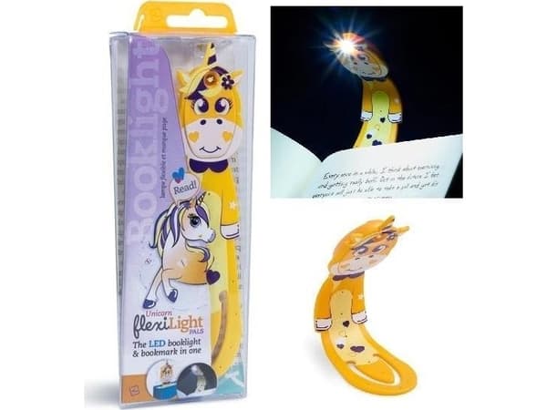 Thinking Gifts Flexilight Pals Unicorn Yellow - Lampka do książki