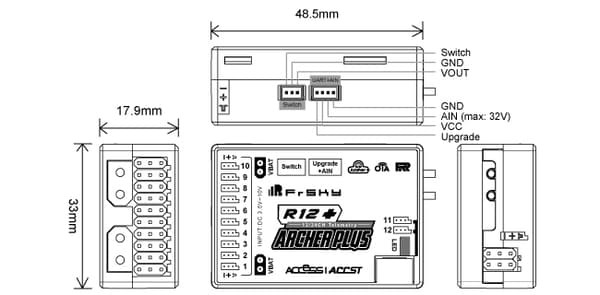 FrSky Archer Plus R12