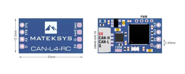 Mateksys AP_Periph CAN RC Input Adapter