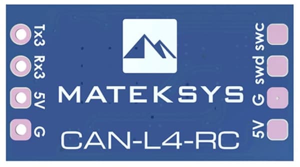 Mateksys AP_Periph CAN RC Input Adapter