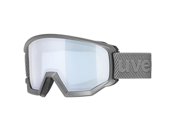 Uvex athletic FM, Doble linser, Grå, Unisex, Sylindrisk (flat) linse, Grå, Gult