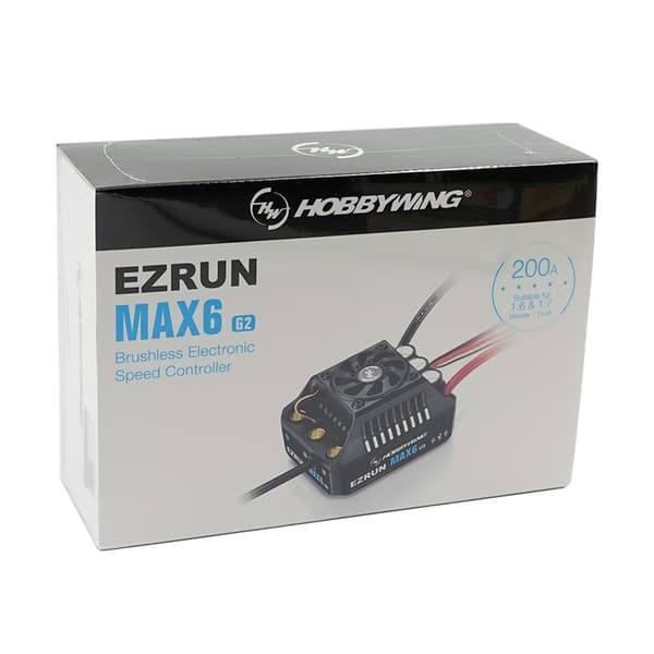 Hobbywing EzRun Max6 G2 200A Børsteløs ESC 3-8s
