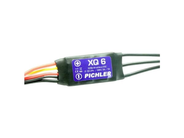 Pichler Modellbau XQ+ 6 Modelfly brushless flyveregulator Udholdenhed (maks.): 10 A