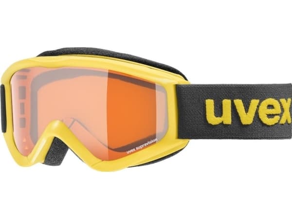 Uvex speedy pro S2, enkel lins, svart, blå, barn, sfärisk lins, svart, blå