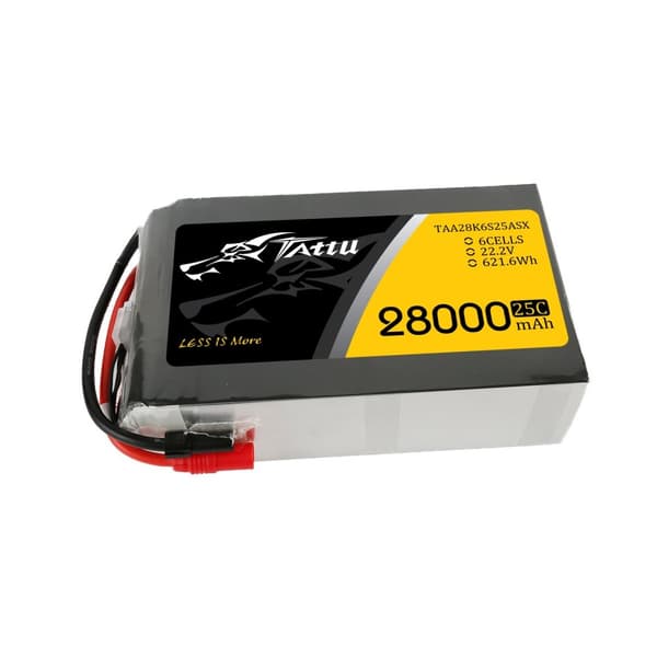 6s 28000mAh - 25C - Gens Ace Tattu AS150+XT150