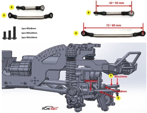 FUR-2416 Steering Link Set for FX118