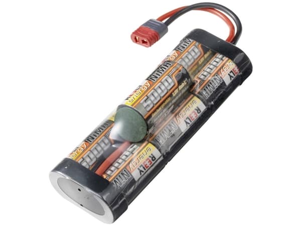 Reely Modelbyggeri-batteripakke (NiMH) 8.4 V 5000 mAh Celletal: 7 Sub-C Hump T-stiksystem