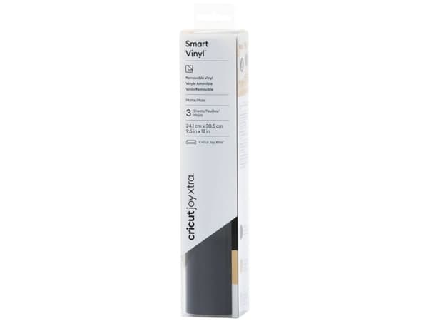Cricut Smart Vinyl Avtagbar Joy Xtra folieuppsättning Skärbredd 30,5 cm Svart, Guld, Silver