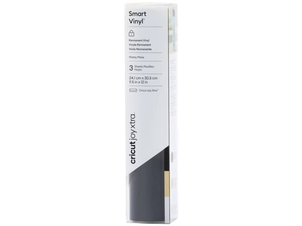 Cricut Smart Vinyl Permanent Joy Xtra Foil Set Skärbredd 30,5 cm Svart, Guld, Silver