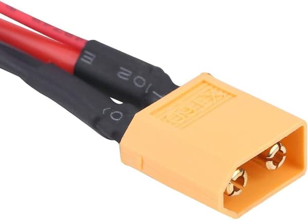 Set 2st XT60 14 AWG hane och honkontakt med 22 AWG JST-kontakt - Tillbehör till Fjärrstyrda Leksaker kabeladapter