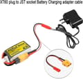 Miniatyrbild 3 av 6: Set 2 x XT60 Hona till JST hane, 22AWG, LiPo RC Batteriomvandlare XT60 Gränssnitt till JST-kontakt Laddningsadapterkabelsats