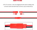 Miniatyrbillede 5 af 5: Sæt med 40 JST 22 AWG-stik, 2-polet han og hun, længde 10 cm 15 cm - perfekt til lysdioder, lamper, RC-batterier og legetøj Kabel