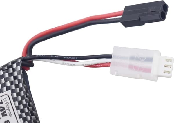 Sæt med 2 x 7.4V 800mAh 5500-2P - Kompatibel med fjernbetjeningsbiler 9130, 9135, 9136, 9137, 9138, 9145 lithiumbatterier