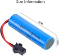 Miniatyrbild 4 av 6: 2 st högpresterande uppladdningsbara  3.7V 800mAh med SM-2P-kontakt, kompatibel med modell C2 D828 reservbatterier - litiumjon