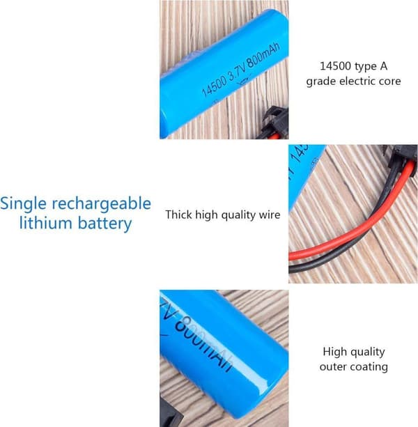 2 st högpresterande uppladdningsbara  3.7V 800mAh med SM-2P-kontakt, kompatibel med modell C2 D828 reservbatterier - litiumjon