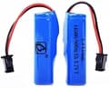 Miniatyrbild 1 av 6: 2 st högpresterande uppladdningsbara  3.7V 800mAh med SM-2P-kontakt, kompatibel med modell C2 D828 reservbatterier - litiumjon