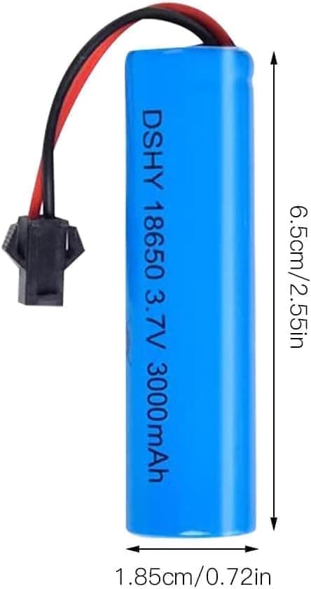 1 stycke 3,7V 3000mAh-kontakt SM-2P Kompatibel med DE45 DE42 1:14 Off-road och Drift Racing litiumjonbatteri