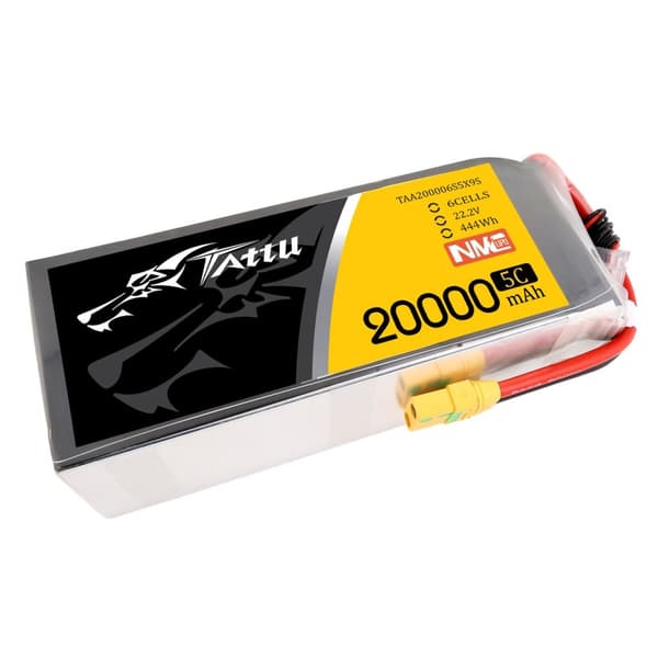 6s 20000mAh - 5C - Gens Ace Tattu NMC XT90-S