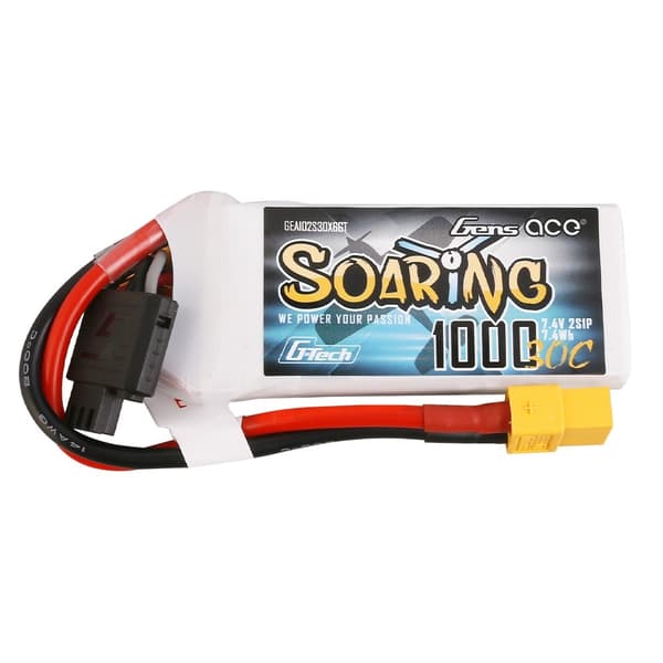 2s  1000mAh - 30C - Gens Ace Soaring G-Tech XT60