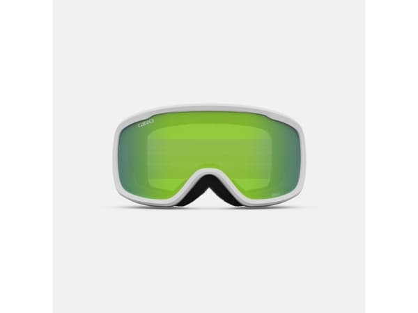 Giro Cruz Flash Goggle, Vit, Unisex, Sfärisk lins, Polykarbonat, Vit, Grön