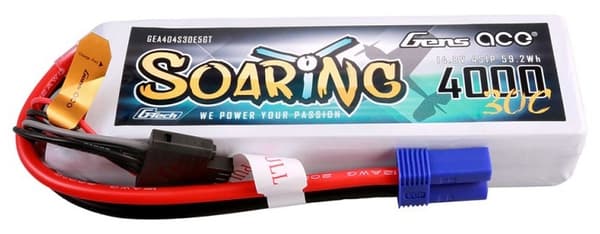 4s  4000mAh - 30C - Gens Ace Soaring G-Tech EC5