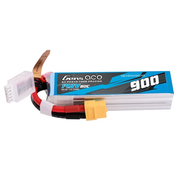 4s   900mAh - 80C - Gens Ace XT60