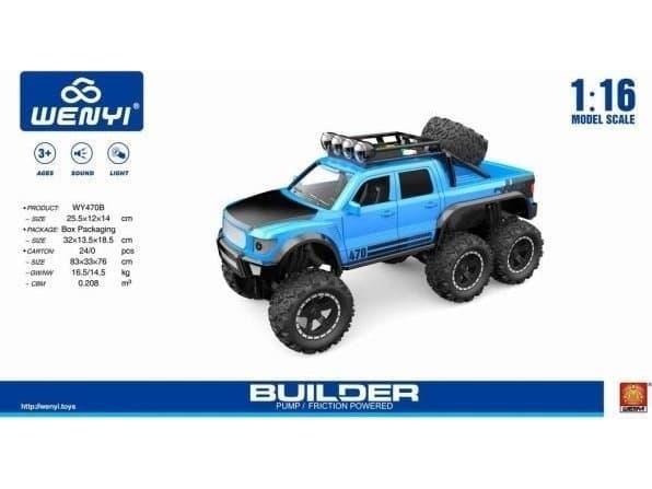 Blå offroader 1:16 WY470B