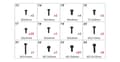 Miniatyrbilde 3 av 4: HB40Z003XXT Screw Parts - TB40