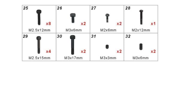 HB40Z003XXT Screw Parts - TB40