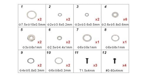 HB40Z003XXT Screw Parts - TB40