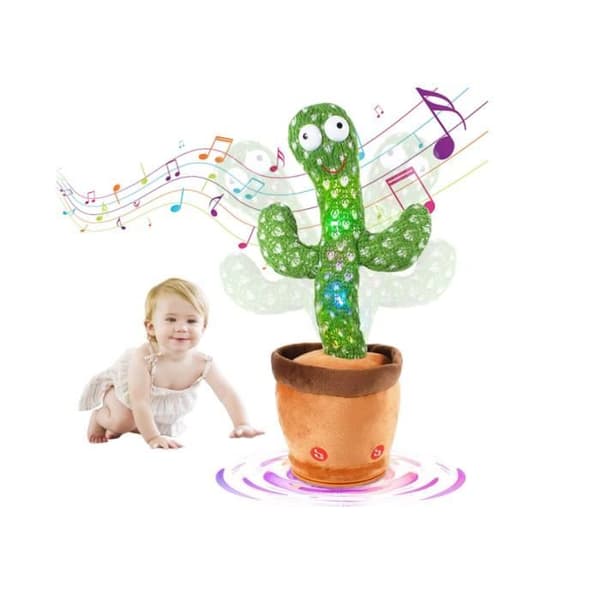 Cactus Plyschleksaker, Sång- och danskaktus för barn (120 låtar), Electronic Record Plyschleksak,