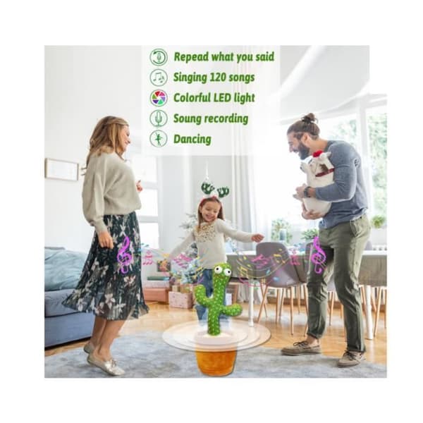 Cactus Plyschleksak - Lär dig tala och dansa - 120 sånger