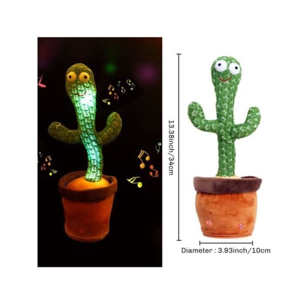 Cactus Plyschleksak - Lär dig tala och dansa - 120 sånger