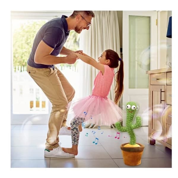 Kids Cactus Toy, Dancing Cactus, Kids Plyschleksak, Lär dig att prata, Dockor, 120 låtar, Inspelning