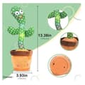 Miniatyrbild 3 av 4: Cactus plyschleksaker, sjungande och dansande kaktus för barn, elektronisk kaktus plyschleksak kan spela in,