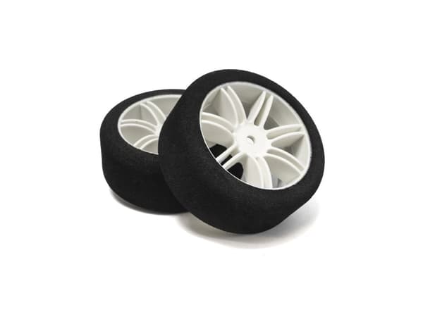Hotrace 1/10 Rear Foam Shore 37 hvid fælg (2)