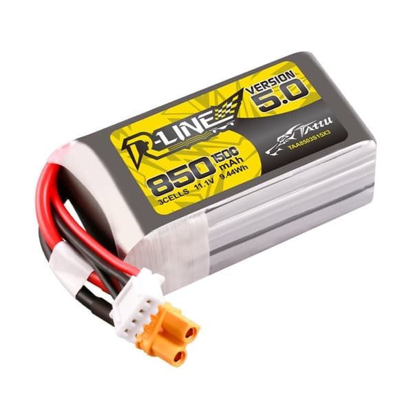 3s   850mAh -150C- Gens Ace Tattu R-Line 5.0 XT30