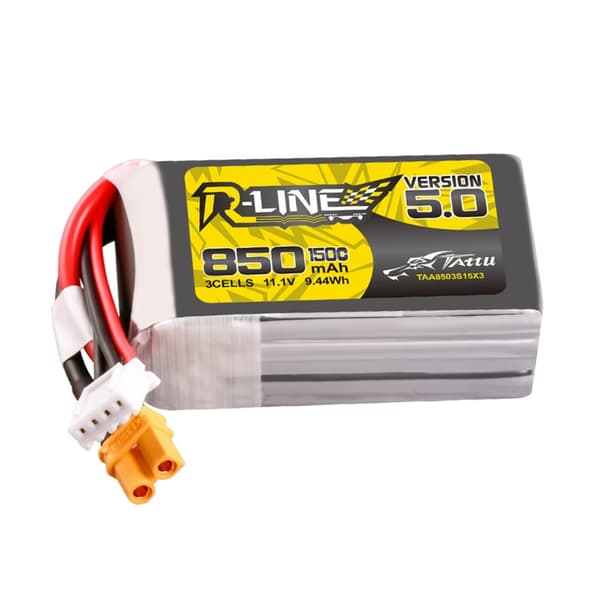 3s   850mAh -150C- Gens Ace Tattu R-Line 5.0 XT30