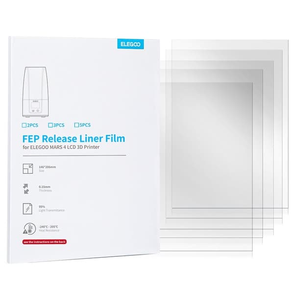 Elegoo Mars 4 / 5 FEP film- 5pcs