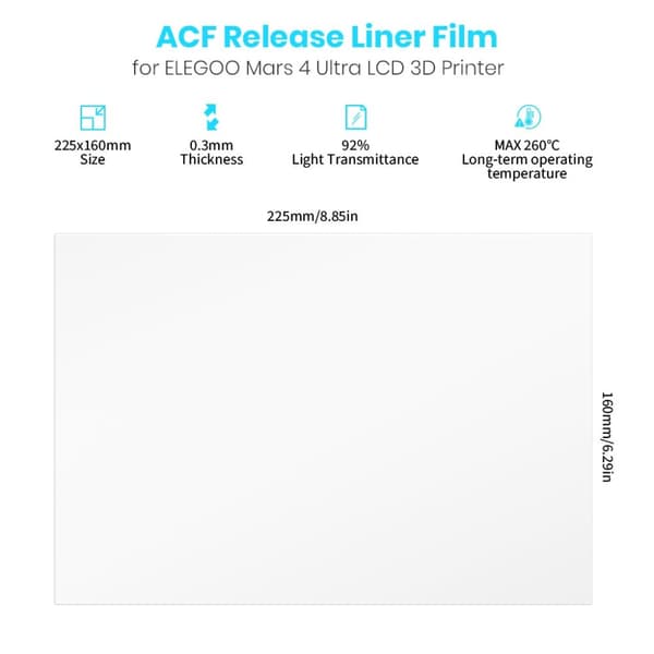Elegoo Mars 4 Ultra ACF film - 5pcs