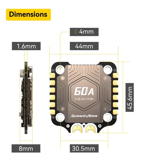 SpeedyBee BLS 60A 4in1 3-6s ESC